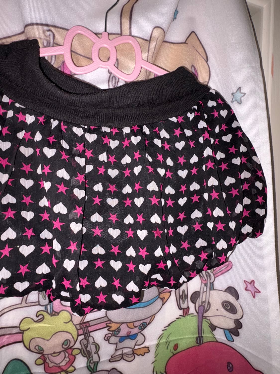 빈티지 갸루 키치 하트 퍼프 스커트 상품이미지2