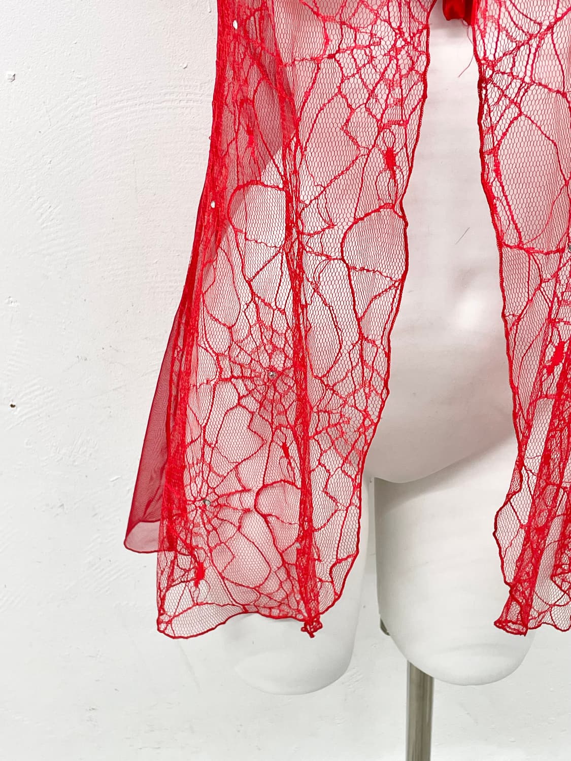 레드 그런지 프릴 슬립 상품이미지3