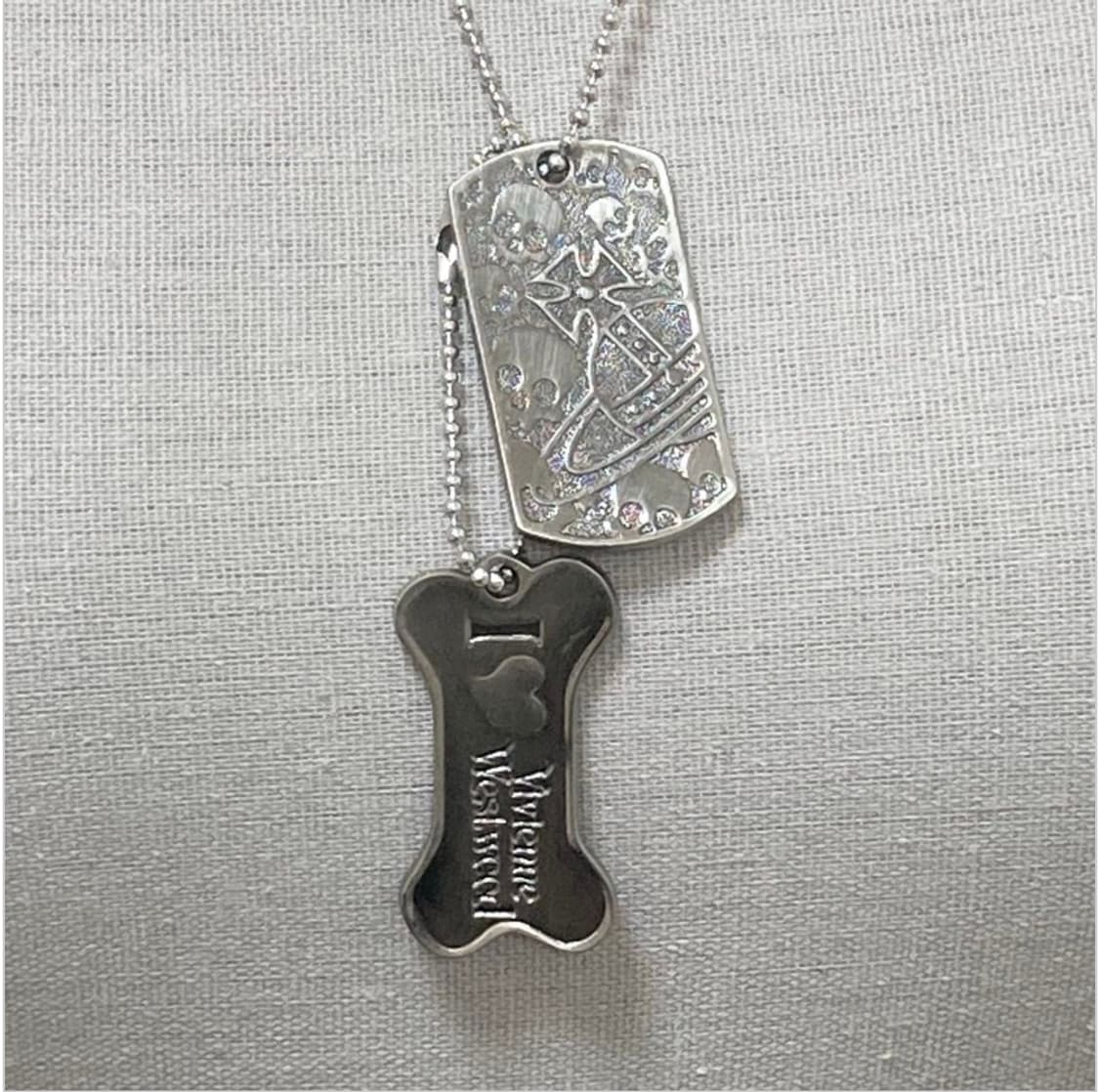 비비안웨스트우드 아카이브 도그택 군번줄 팬던트 목걸이(새상품) 상품이미지8