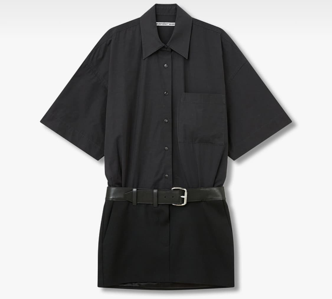 [0,2]알렉산더왕 벨트 셔츠 미니 드레스 상품이미지1