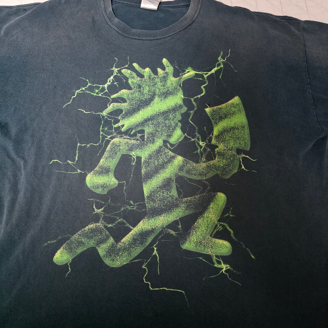 [2XL] 00s ICP 썬더 해칫맨 빈티지 랩티 밴드티 트래쉬드 상품이미지2