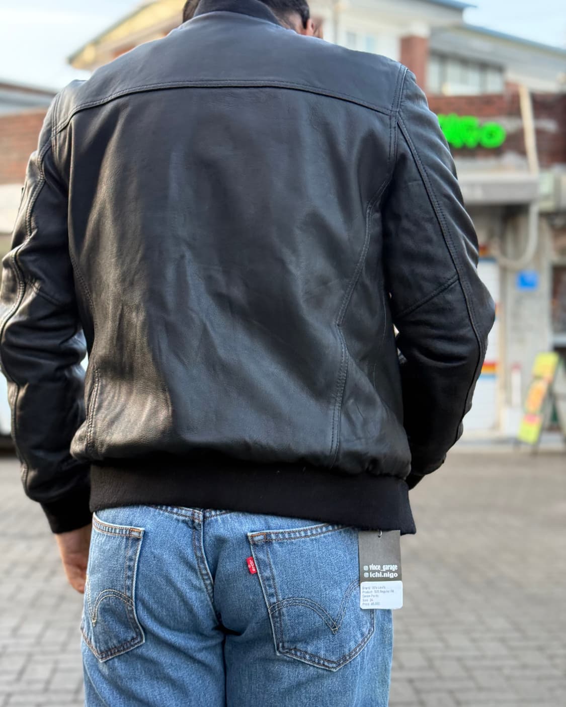 쇼트 램스킨 타입 MA-1 봄버자켓 L 상품이미지8