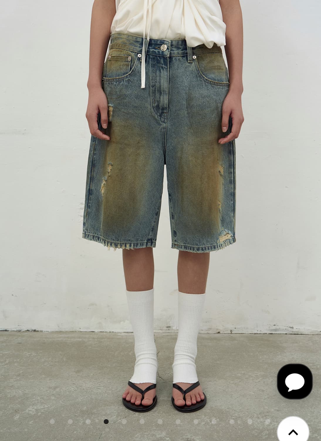LCDC washed blue denim shorts 워시드블루데님쇼츠 상품이미지4