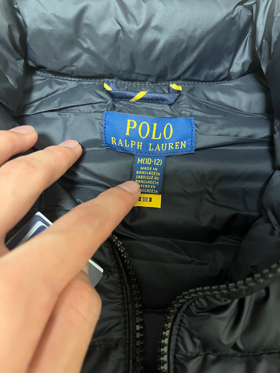 폴로 패커블 패딩 블랙 새재품 상품이미지3