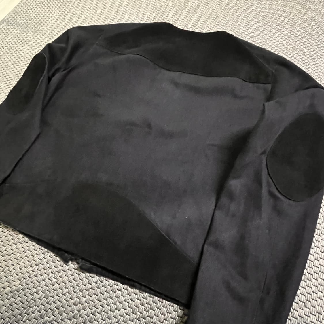 선씨(SUNSEA) 17AW 코튼 스웨이드 블루종 블랙 (Size 3) 상품이미지4