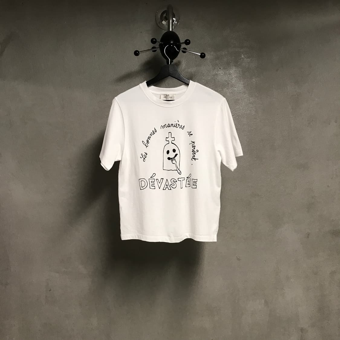 데바스테 화이트 반팔 티셔츠 36(W) 상품이미지1