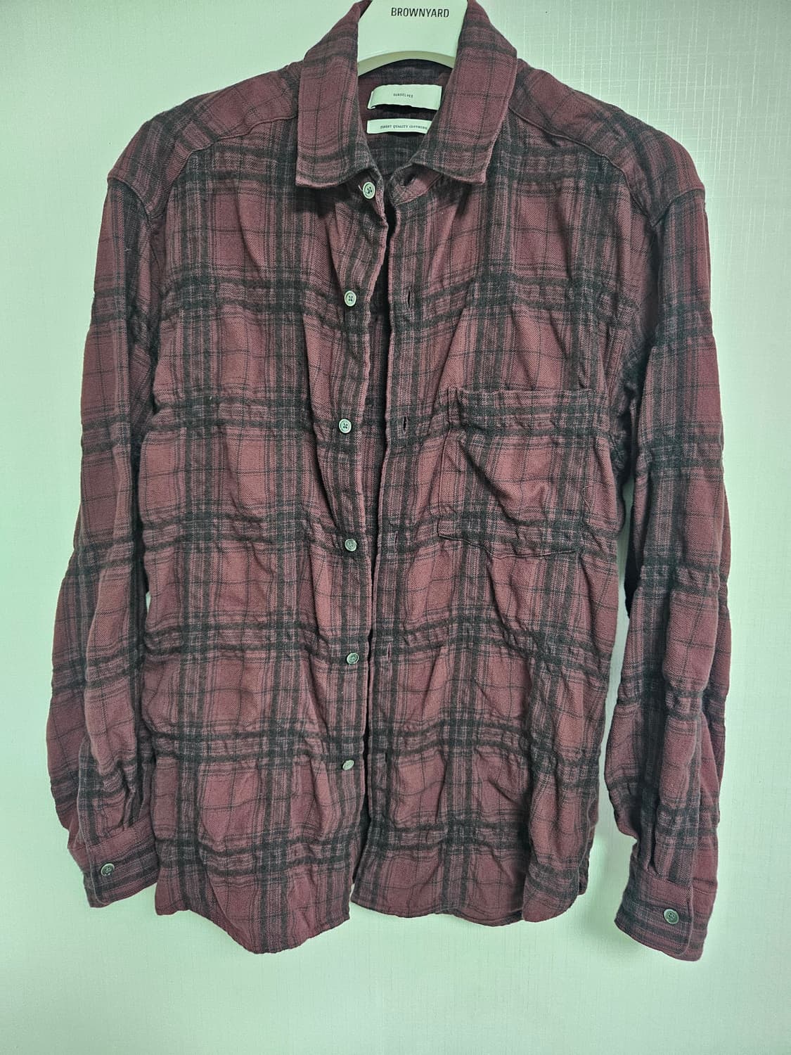 아워셀브스 빈티지 체크 셔츠 상품이미지1