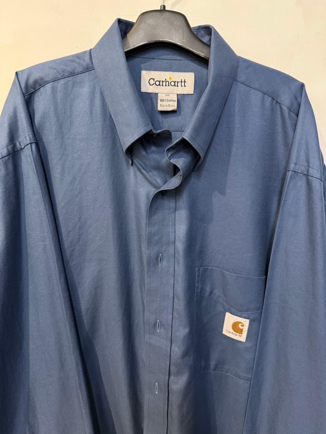 칼하트 네이비 긴팔셔츠 상품이미지2