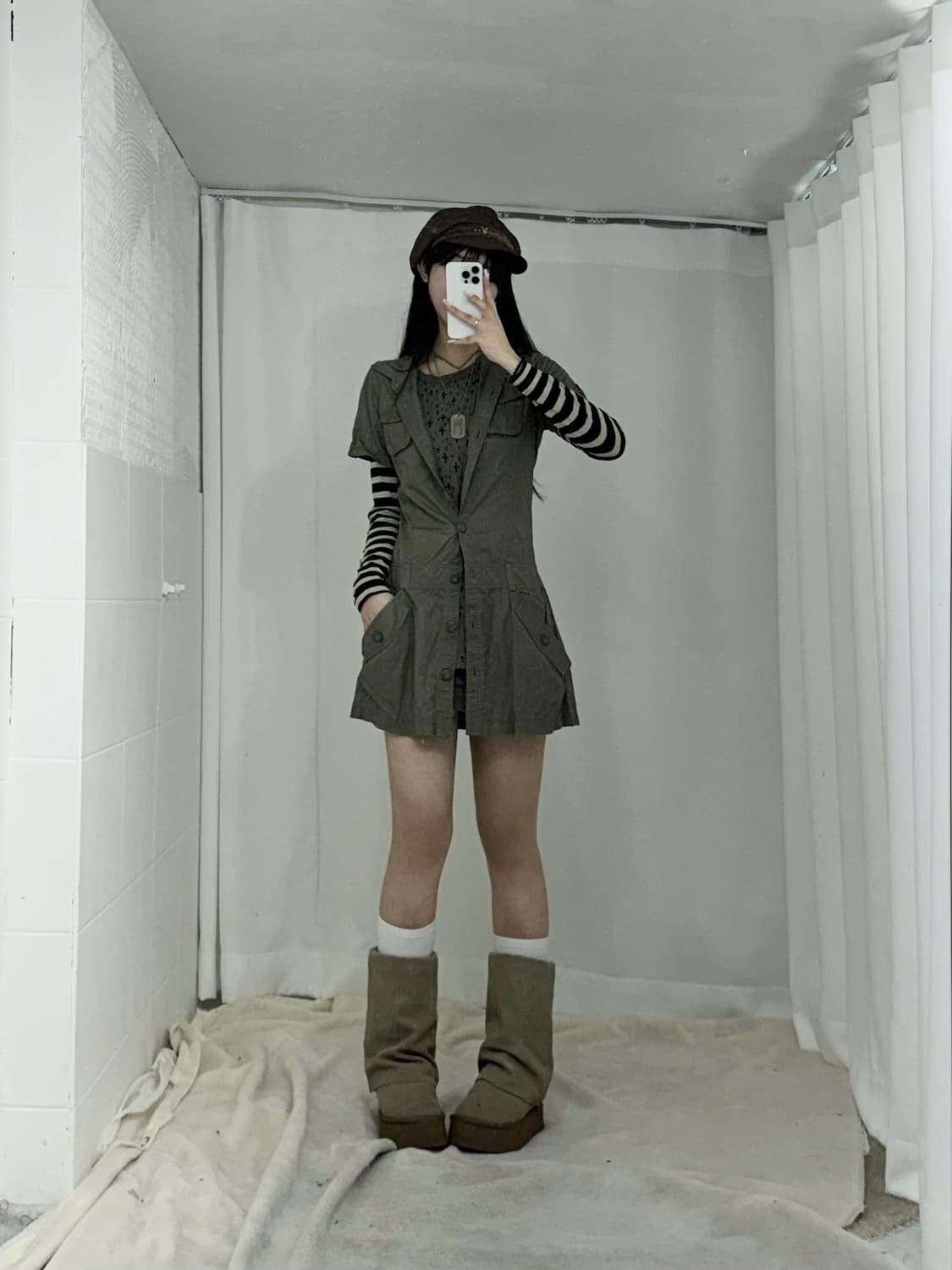 카키브라운 데일리 와투케 코디세트  상품이미지2