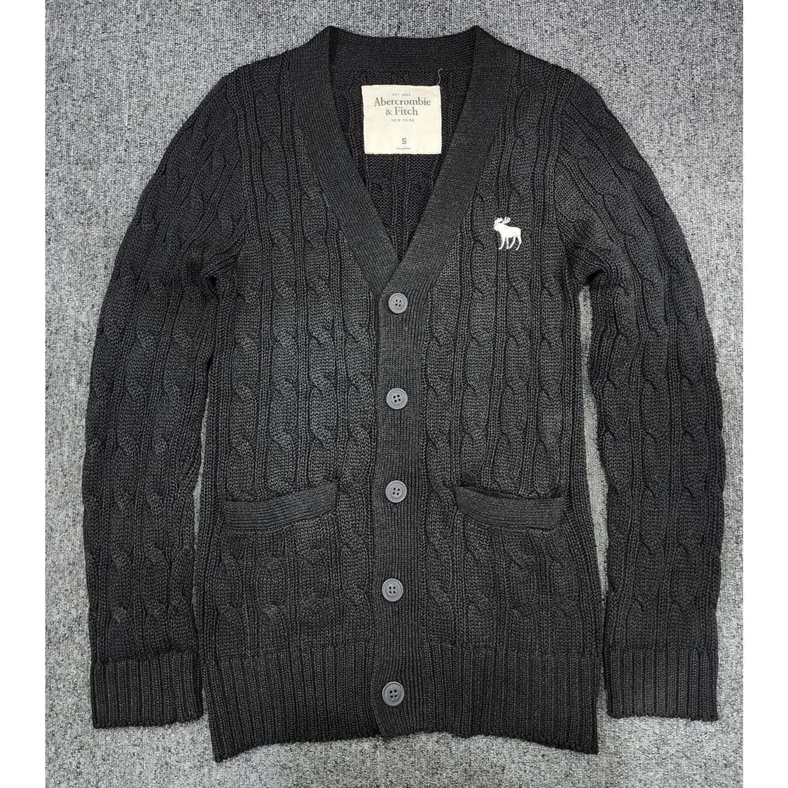 아베크롬비 앤 피치 케이블 니트 가디건 S 상품이미지1