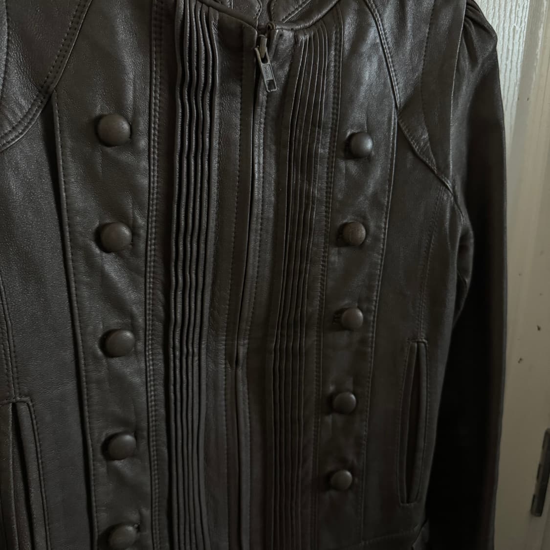 Leather Napoleon Jacket 상품이미지4