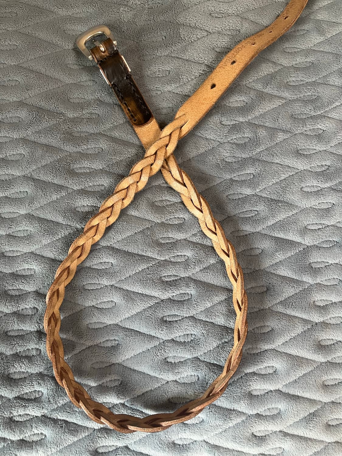 아워 레가시 2cm 브레이디드 벨트 빈티지 레더 80 상품이미지4