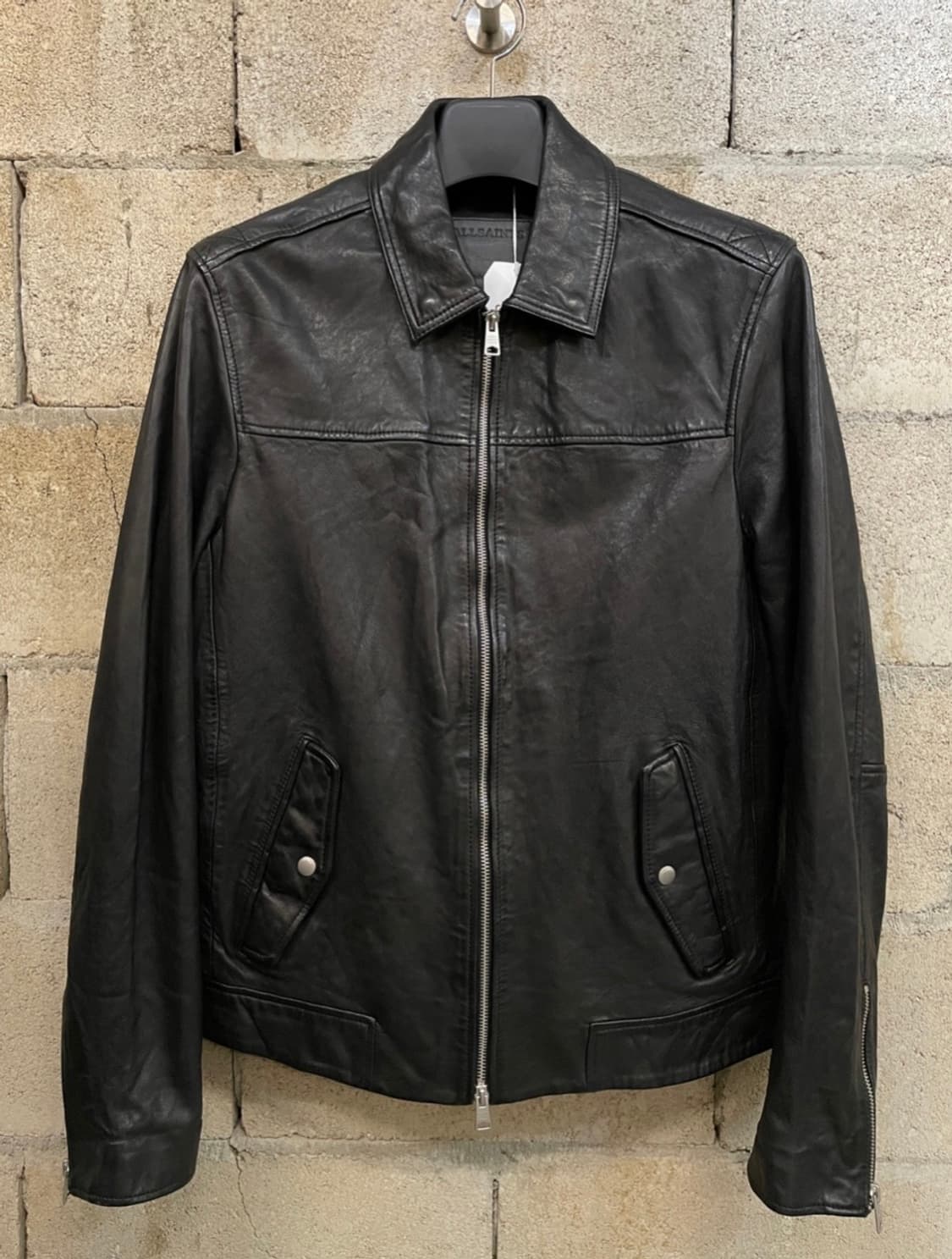 All Saints 바스톤 램스킨 레더 자켓 상품이미지1