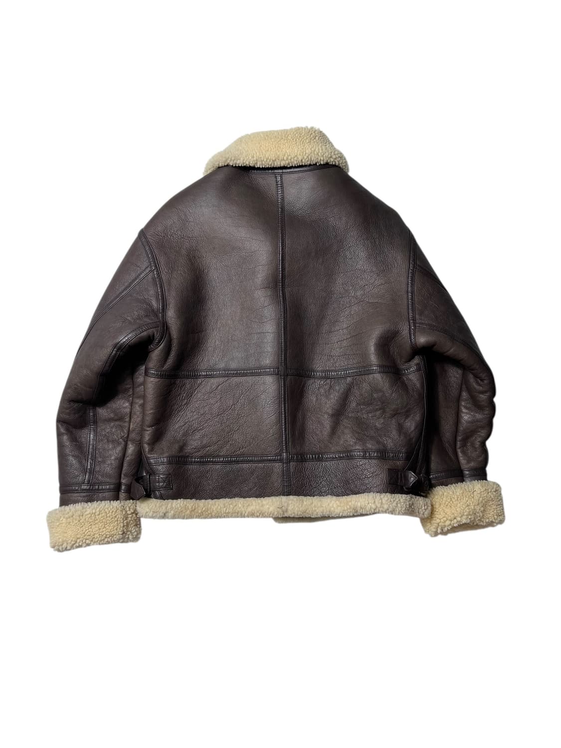 빈티지 무스탕 무통 양가죽 시어링 자켓 B-3  상품이미지4