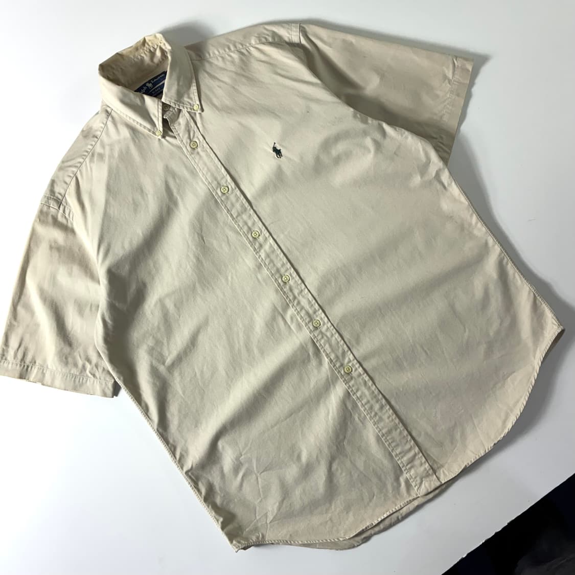 Polo  폴로 랄프로렌 자수 코튼 베이지 반팔 셔츠  상품이미지2