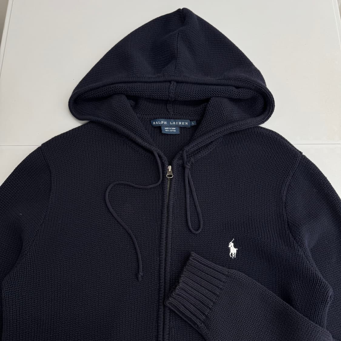 폴로 니트 후드집업  상품이미지4