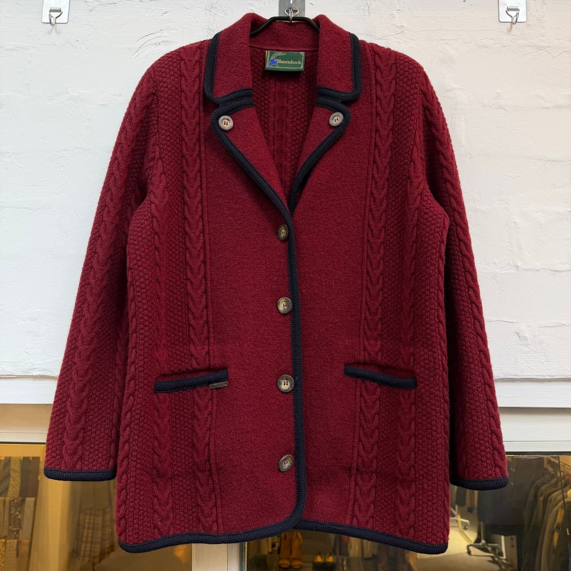 Blauenbock Itlay 울 니트 가디건 44 상품이미지1
