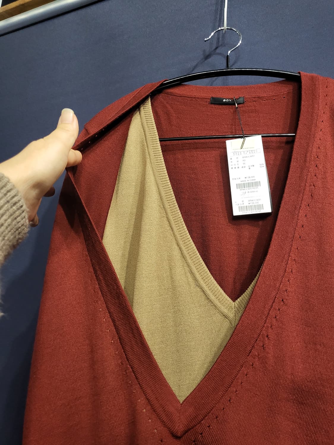 BON 본 레이어드 브이넥(새상품) 상품이미지2