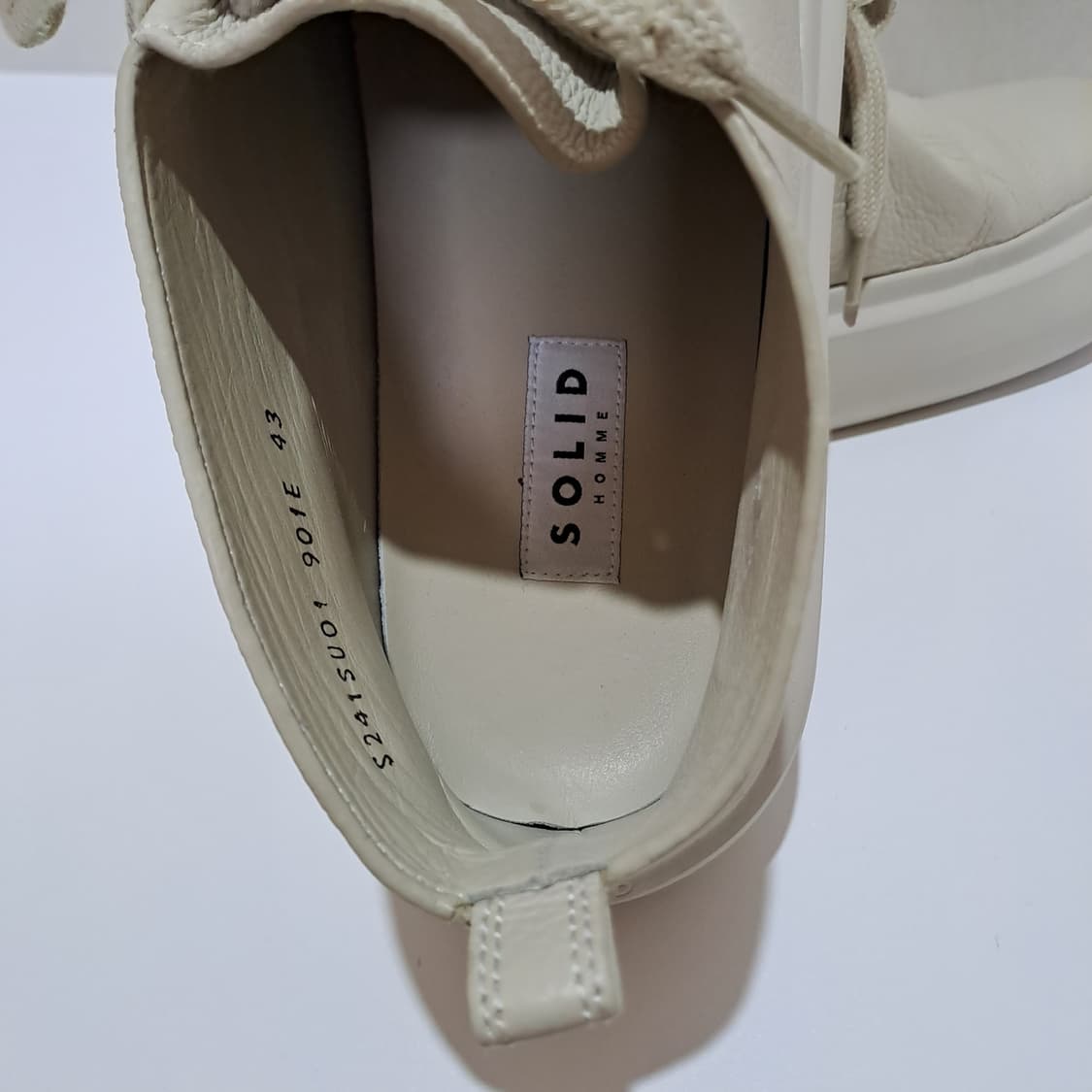 (택포) 솔리드옴므 플랫폼 더비 슈즈 베이지 43 B525 상품이미지7