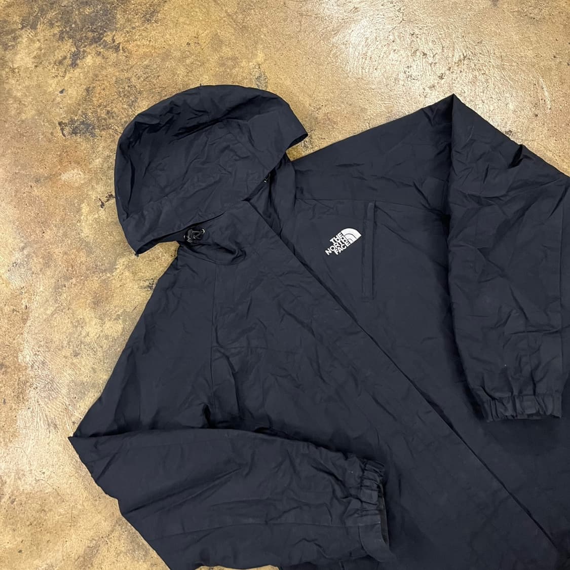 [정품/XL] 노스페이스 블랙 바람막이 후드 자켓 b14 상품이미지1