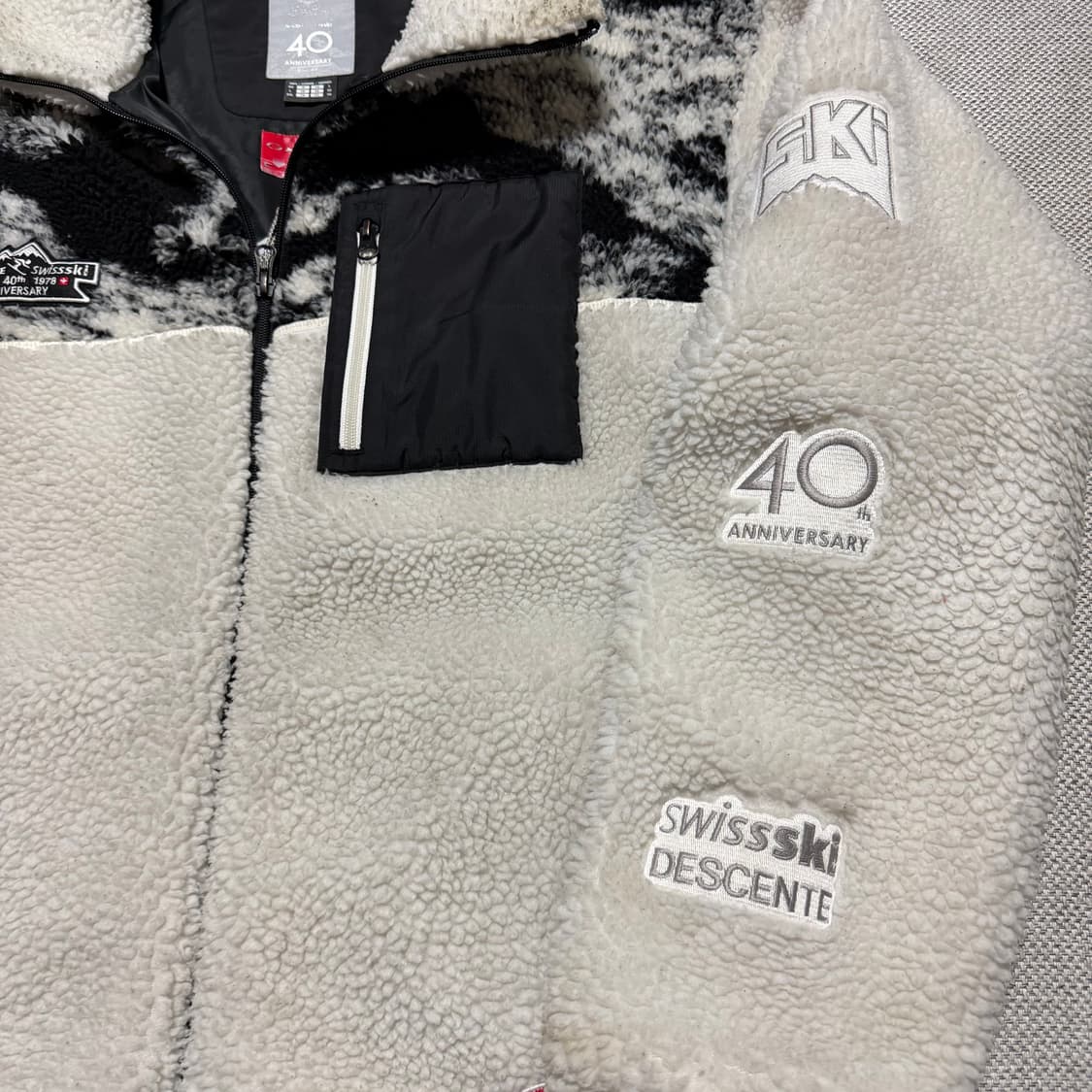 데상트 스위스 스키 40주년 플리스 자켓 상품이미지4