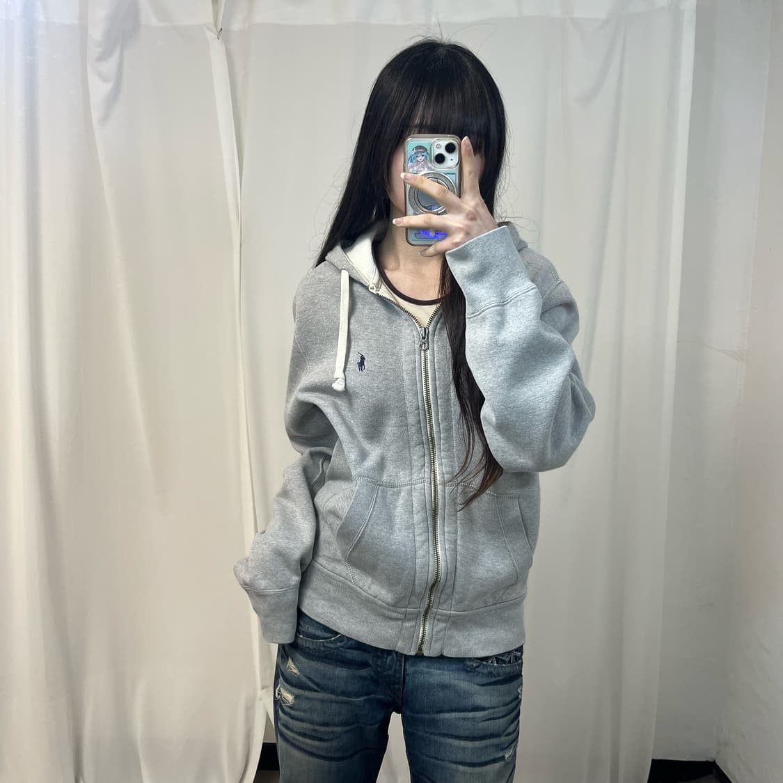 Polo Ralph Lauren thermal zip-up hoodie 상품이미지1