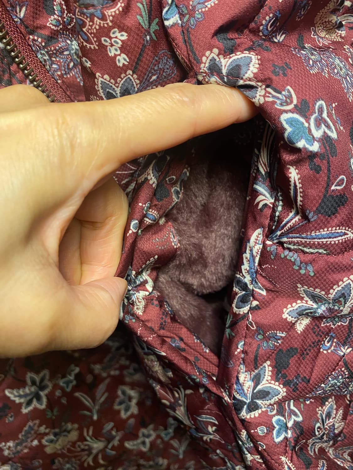 로질리 꽃무늬 누빔 롱 코트 상품이미지7