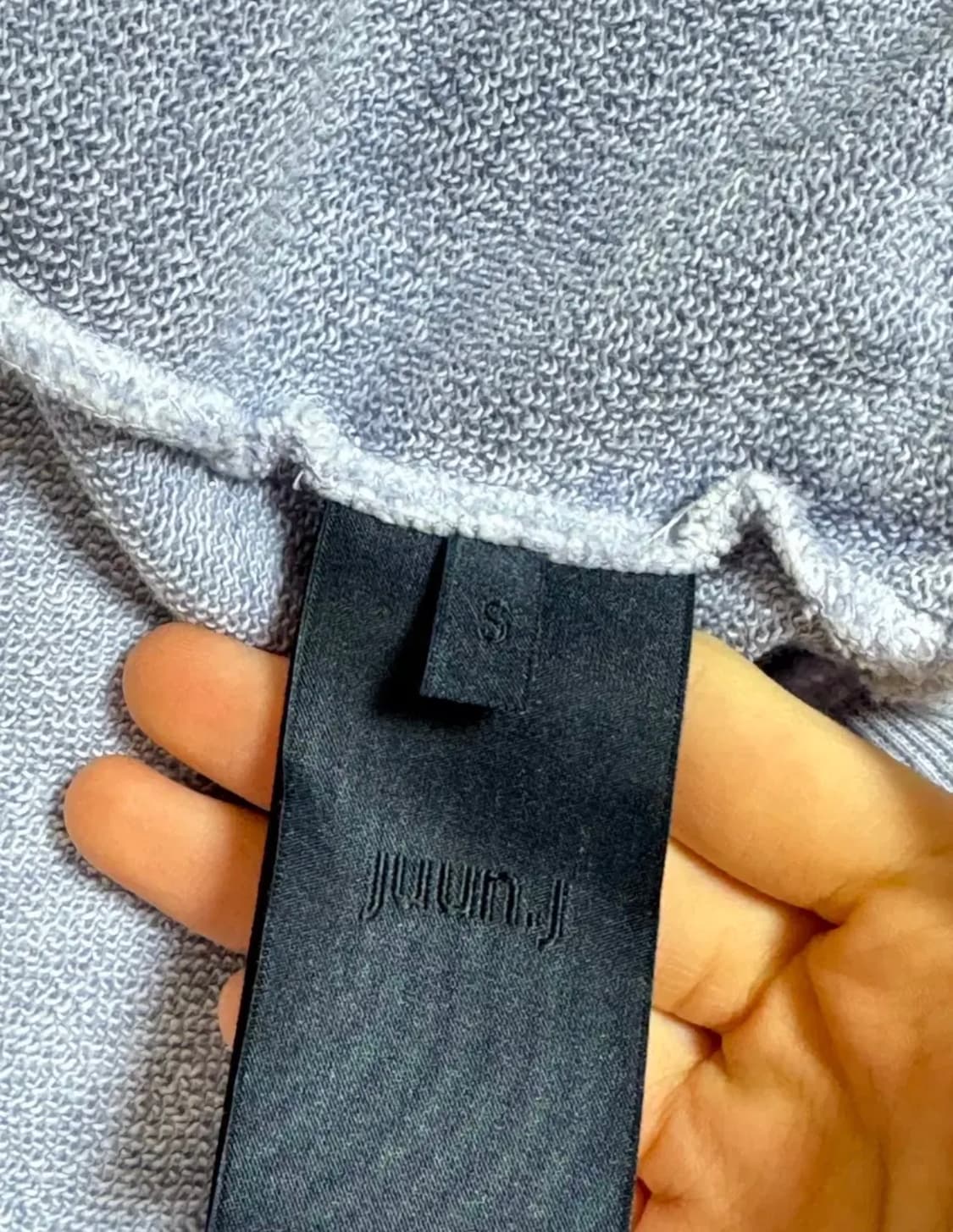 준지 라벤더 가먼트다잉 후드 집업 S 상품이미지5