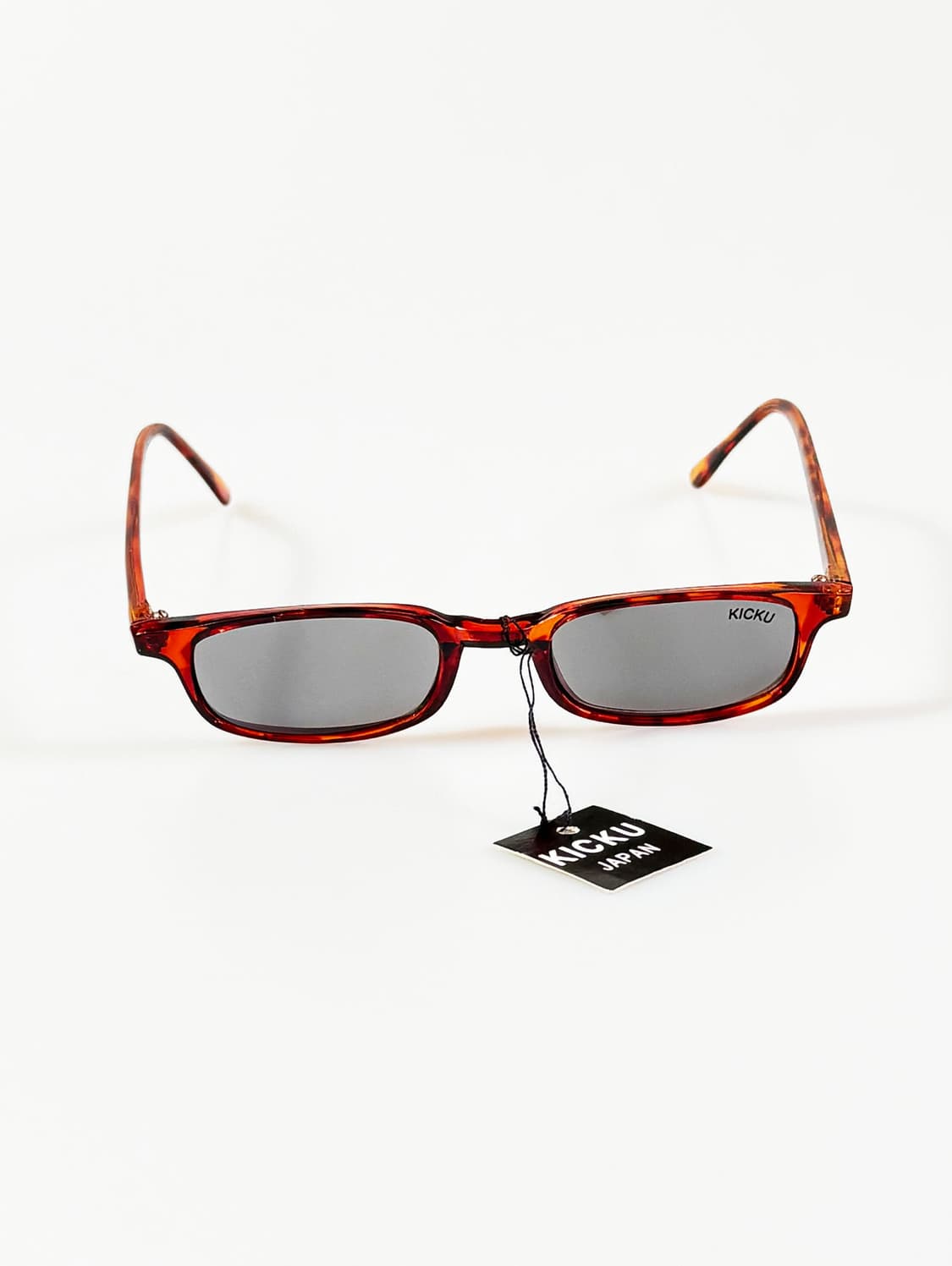 90s KICKU JAPAN 레오파드 스퀘어 뿔테 빈티지 선글라스 상품이미지2