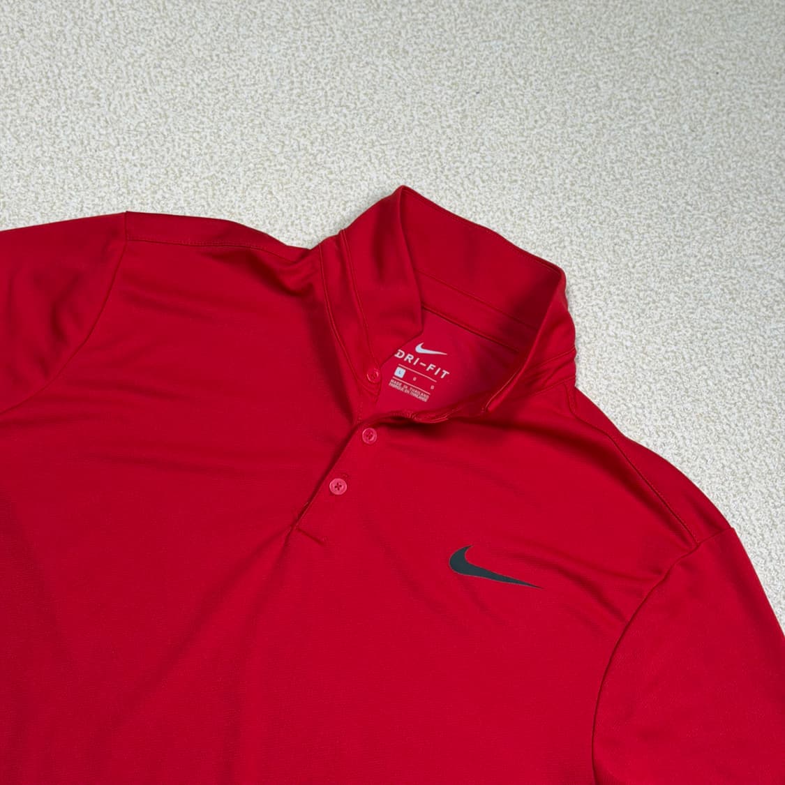 나이키 L 버건디 반팔 카라 티 상품이미지2