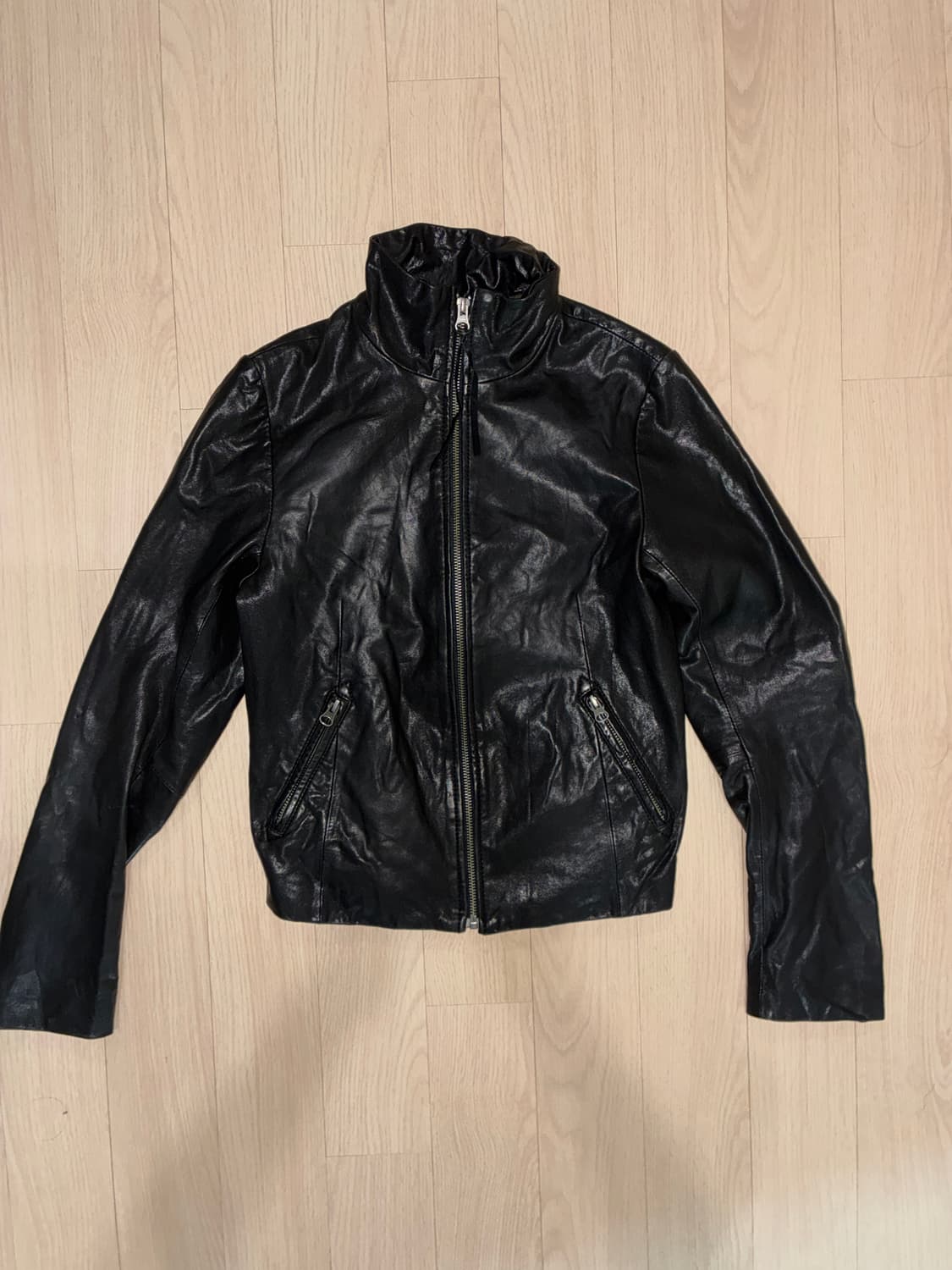 어반리서치 램스킨 하이넥 레더자켓 상품이미지7