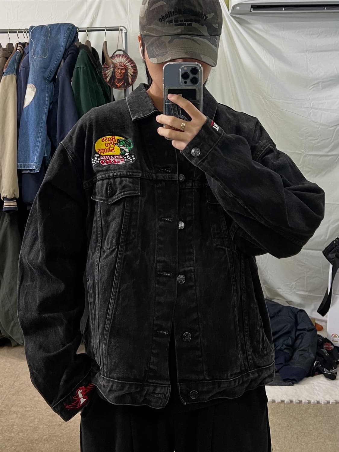 빈티지 프로배스 레이싱 데님 자켓 상품이미지3