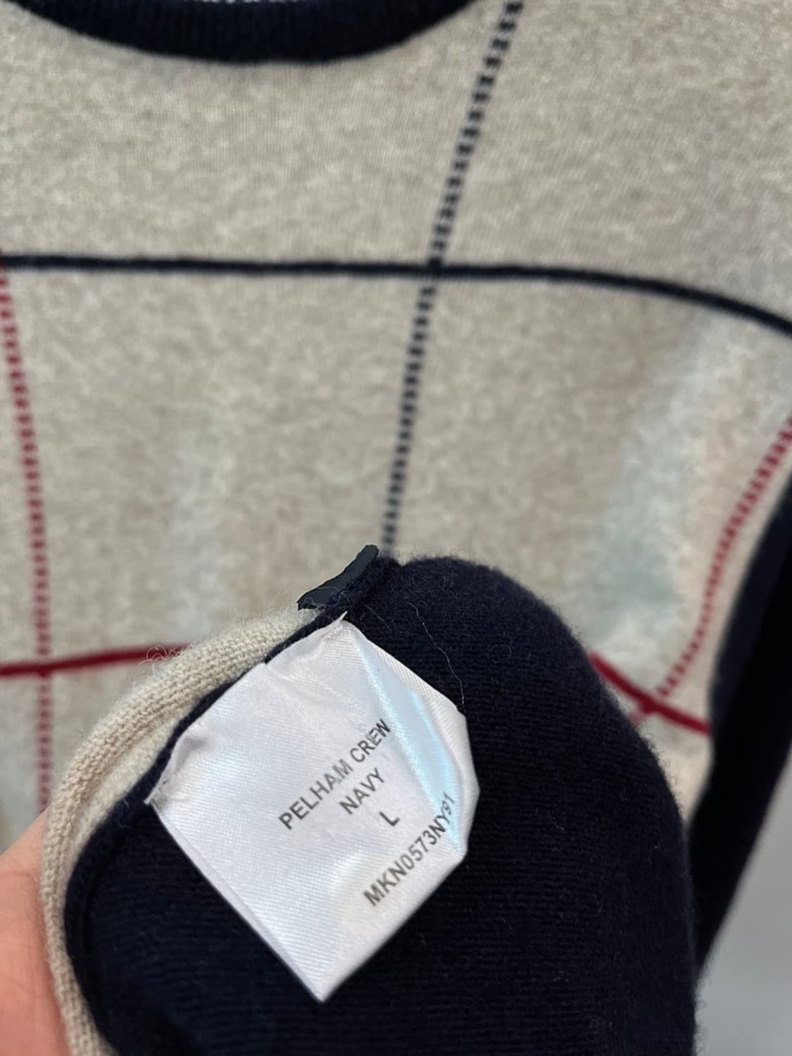 100) 바버 체크 울니트 상품이미지6