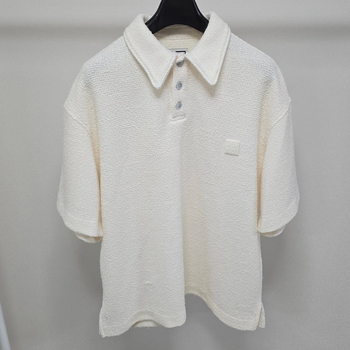 25fw 우영미 트위드 폴로 반팔 티셔츠 50사이즈 105 판매 상품이미지1