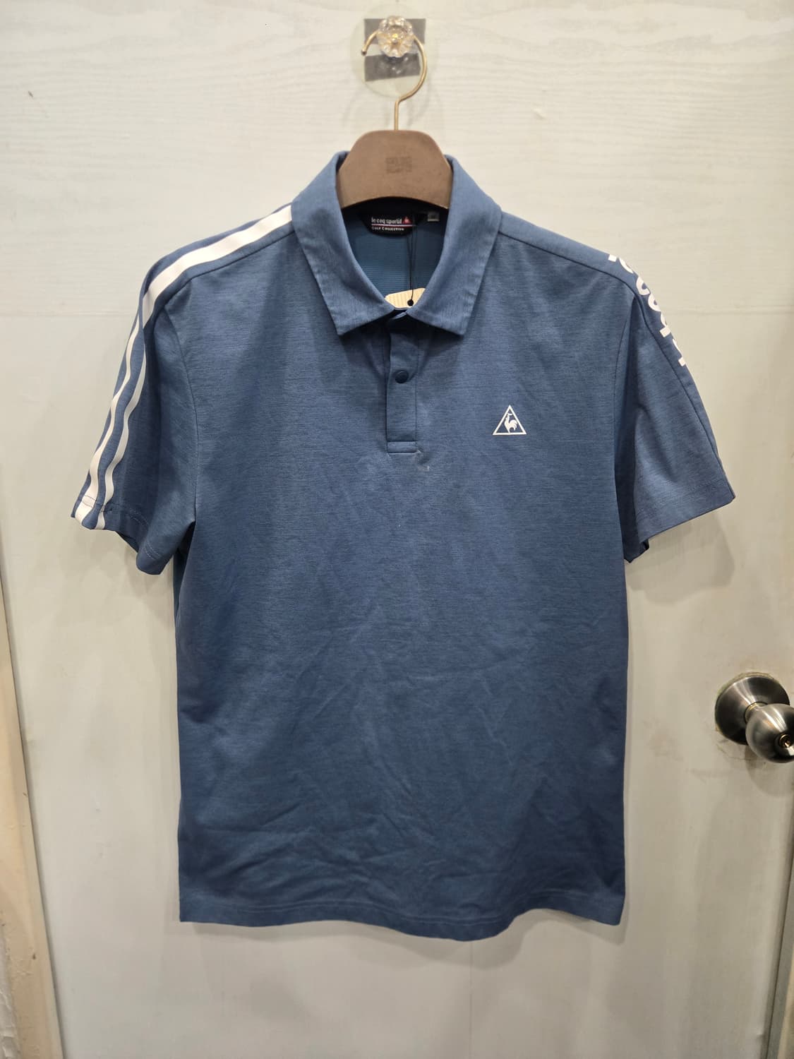 (M,95) le coq sportif 르꼬끄 카라 반팔티셔츠~ 팔옆로고 상품이미지2