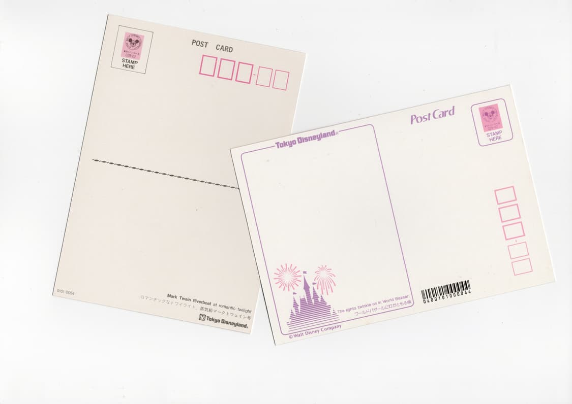 90년대 도쿄디즈니랜드 포스트카드 전 21종 - 1  상품이미지6