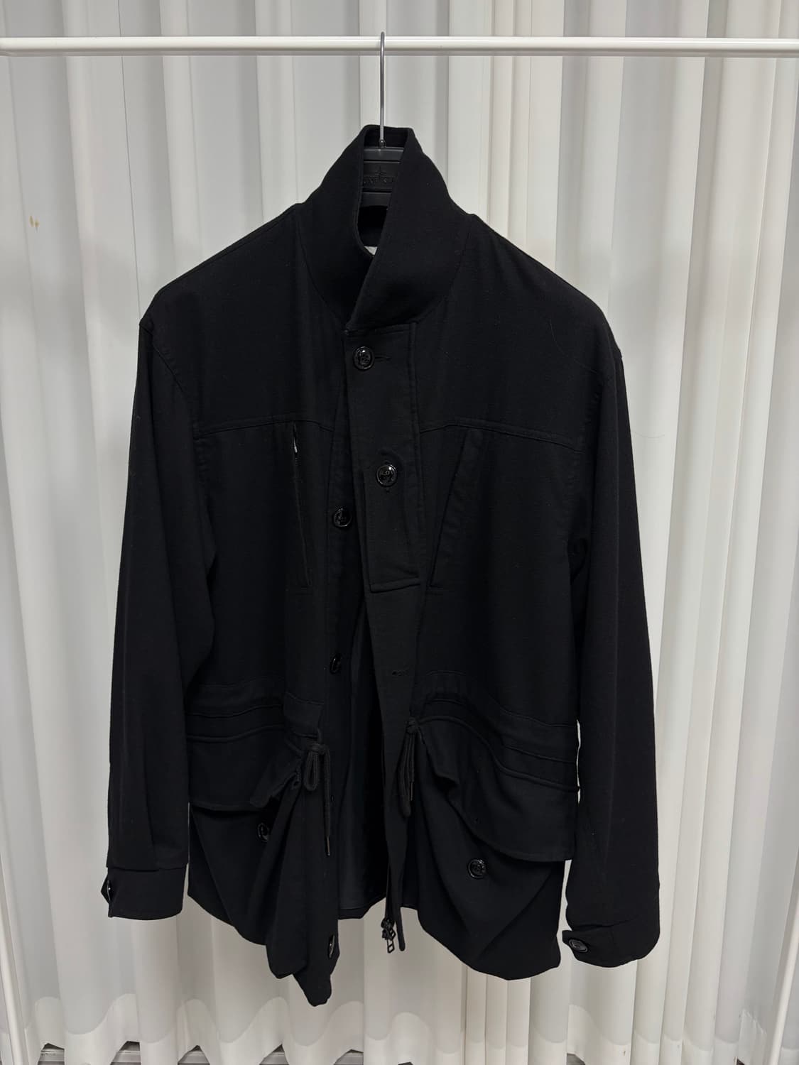 이얼즈어고 보일 이펙 울 필드 파카 블랙 상품이미지2