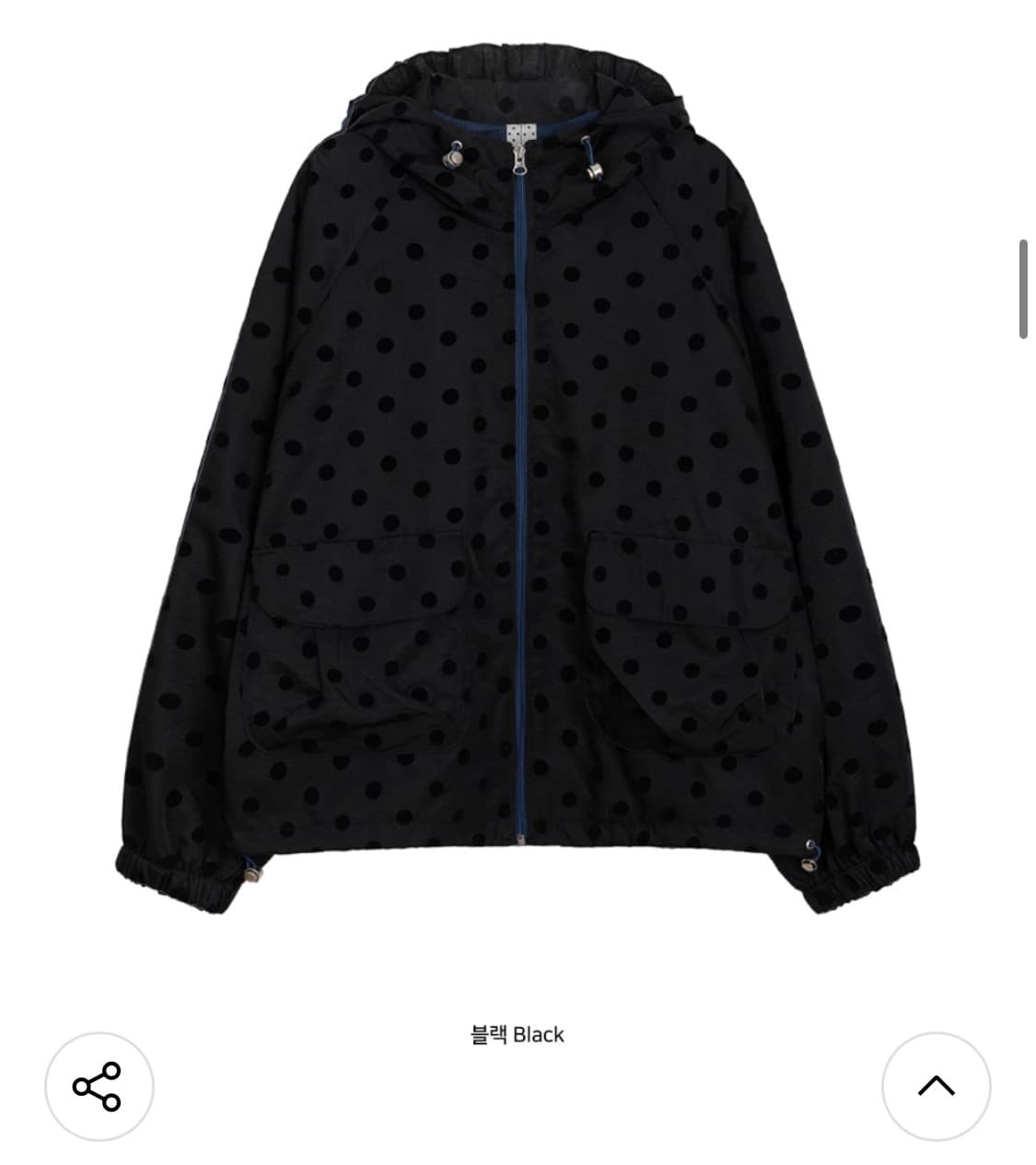 오헤시오 도트 프릴 바람막이 점퍼 상품이미지1