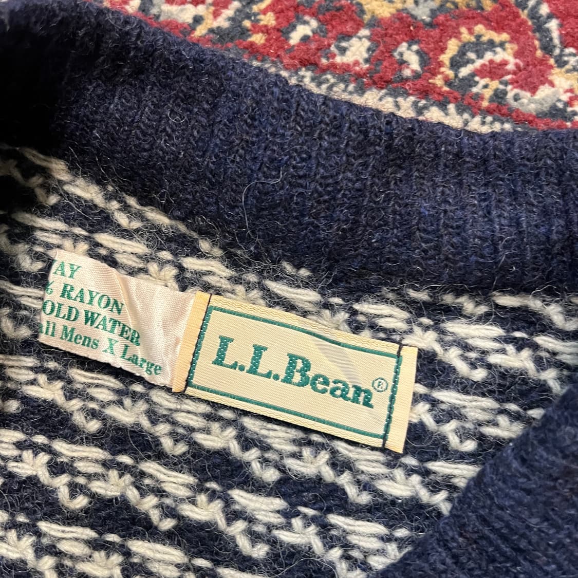 80-90s 엘엘빈 버드아이 스웨터 [ 110 ] 상품이미지3