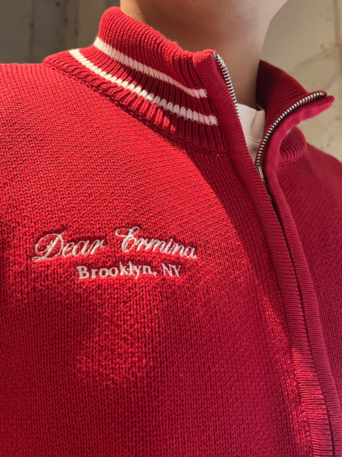 Dear Ermina 풋볼 가디건 스웨터 M 상품이미지7