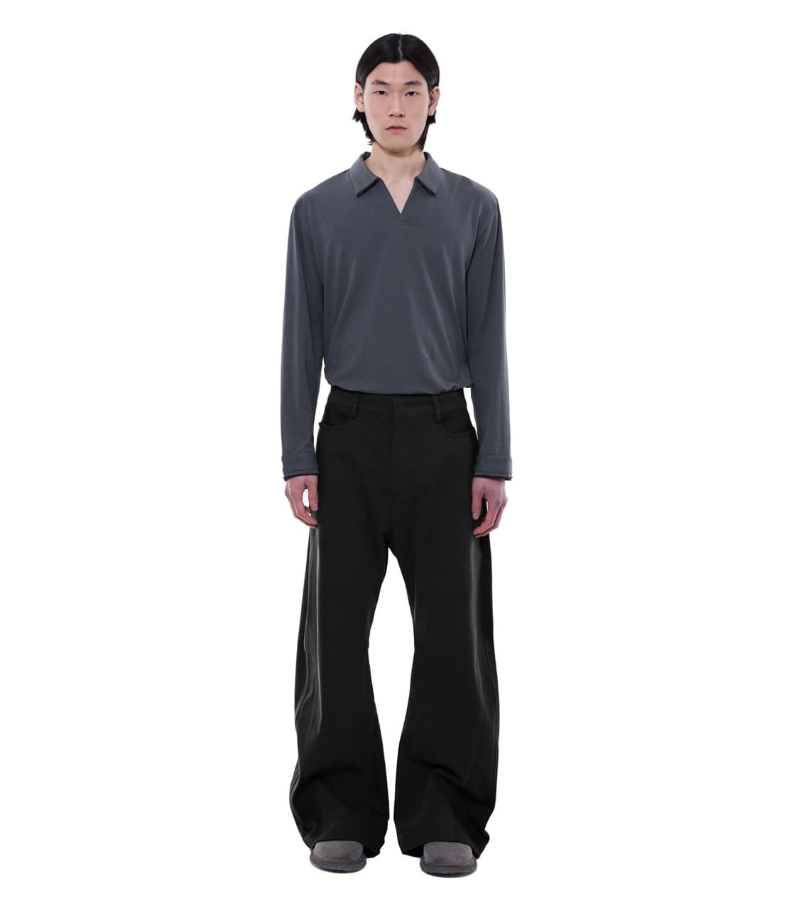 [xs] 엑슬림 xlim ep9 03 트라우저 팬츠 블랙 상품이미지2