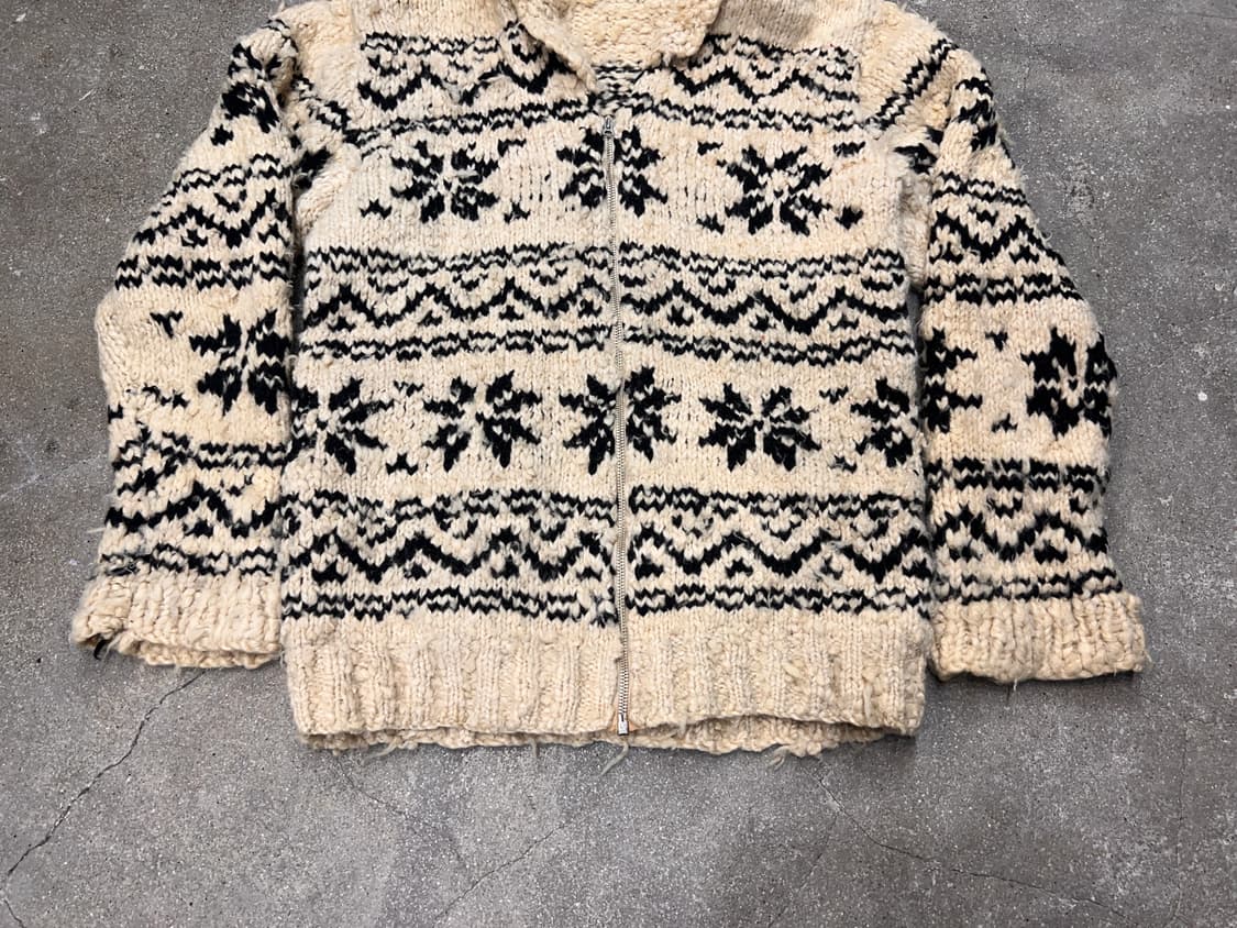 60‘s 코위찬 핸드메이드 스웨터 상품이미지4
