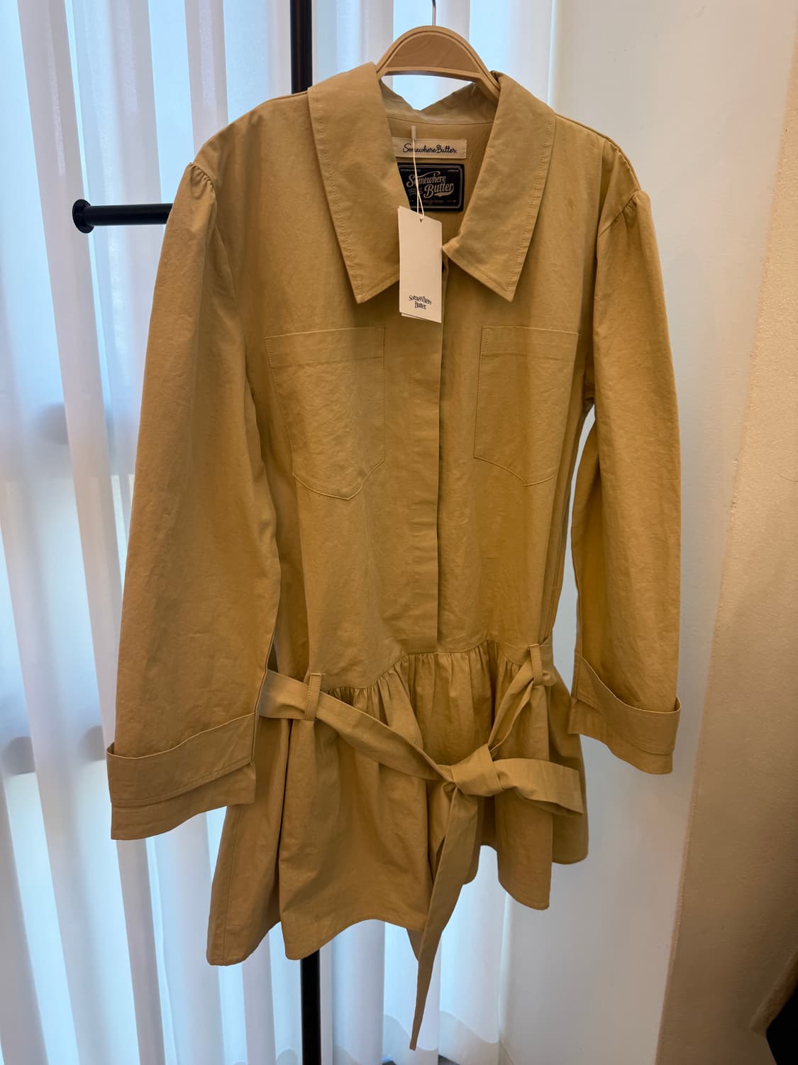 썸웨이버터 트렌치리본원피스 상품이미지1