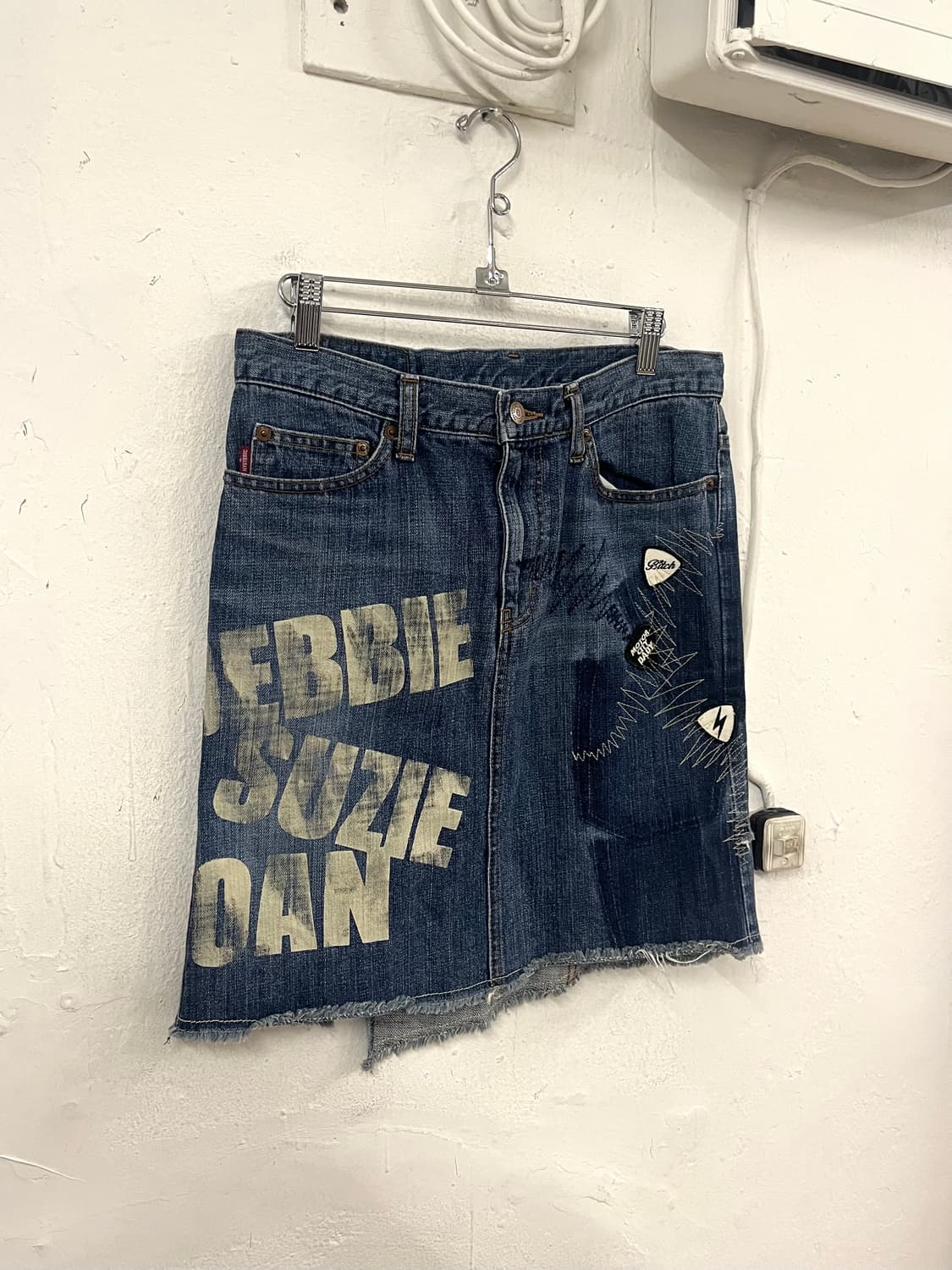 히스테릭 글래머 90s 패치워크 데님 스커트 상품이미지5