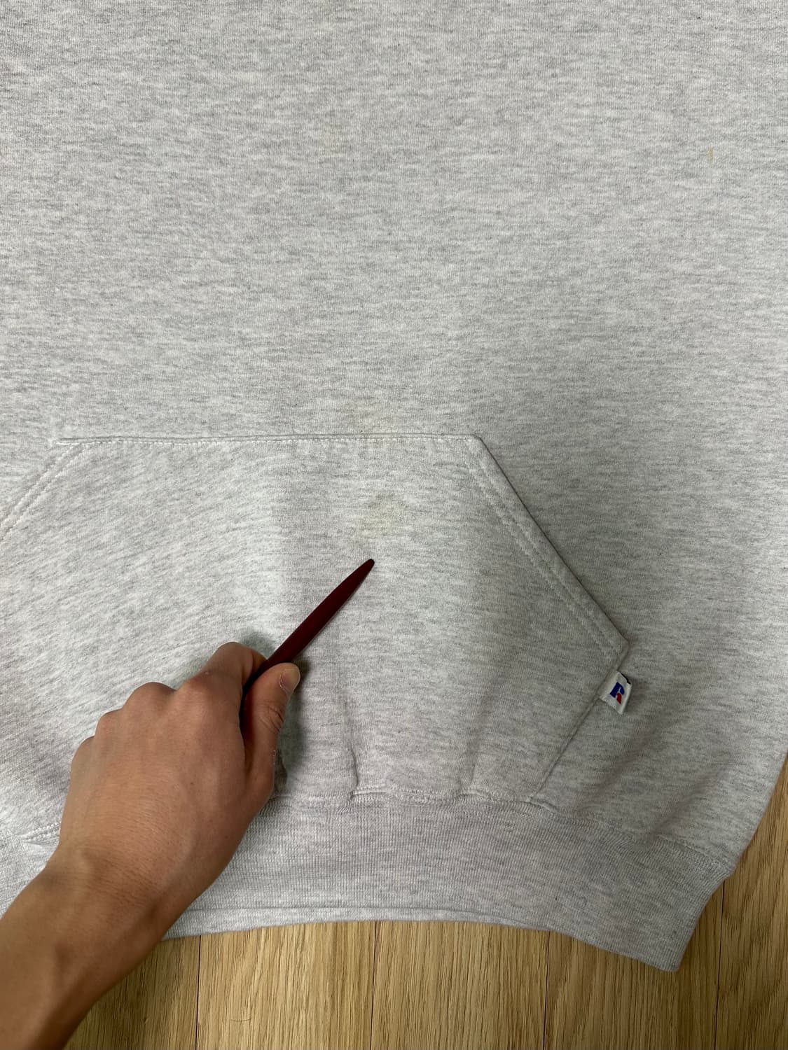 90s 빈티지 러셀 후드 밝은그레이 L USA 상품이미지9