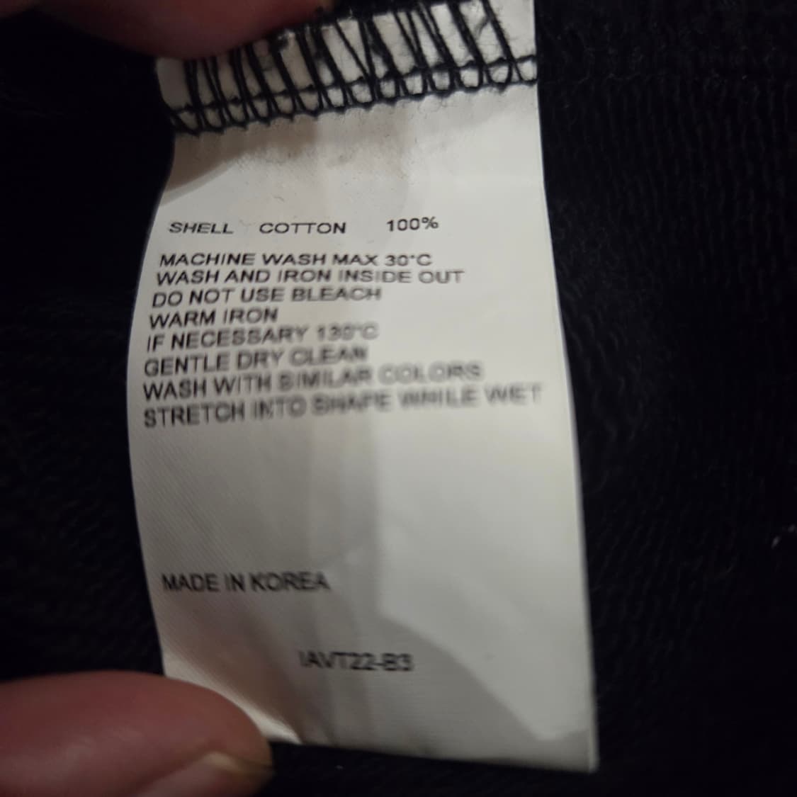 비바스튜디오 블랙 맨투맨 티셔츠 M 상품이미지7