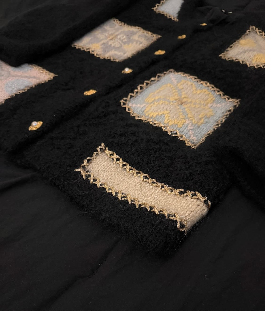 빈티지 모헤어 돌 엔틱 가디건 니트 상품이미지3