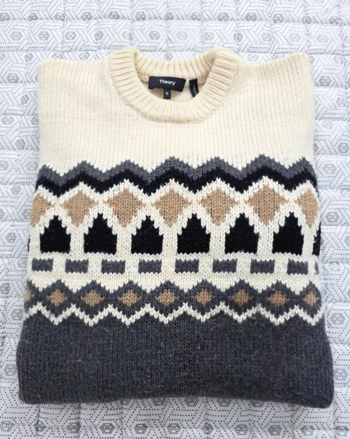 한섬 띠어리 Theory 패턴 니트95 상품이미지2
