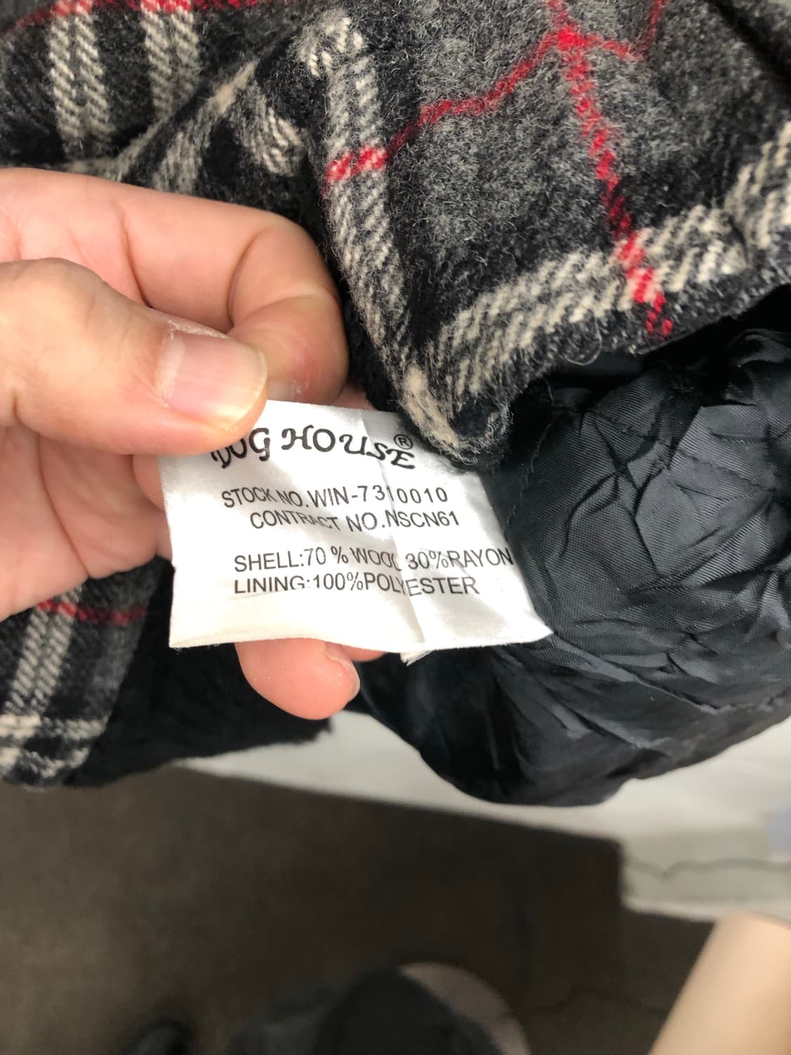 dog house 타탄 체크 집업 상품이미지4