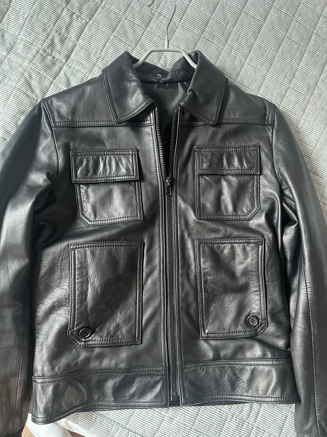 램스킨 양가죽 레더 자켓 상품이미지1